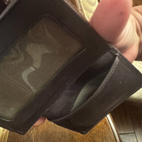 Tumi Ticon Double Billfold Dark Brown Cappuccino Wallet Gusseted Card Case - Picture 8 of 10